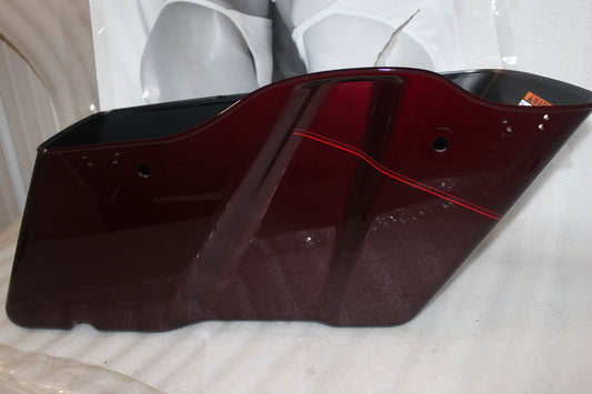90201061DSX NEW OEM 2014-2023 HARLEY-DAVIDSON TOURING MYSTERIOUS RED SADDLEBAG BOTTOM