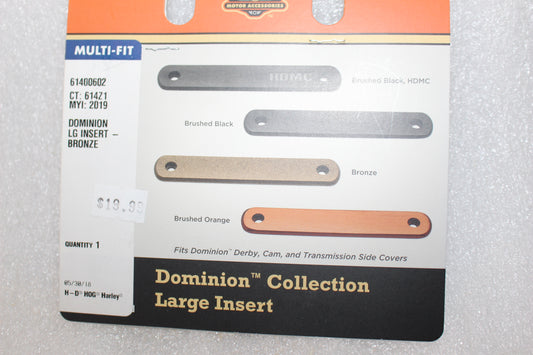 61400602 NEW OEM HARLEY-DAVIDSON DOMINION LARGE INSERT BRONZE