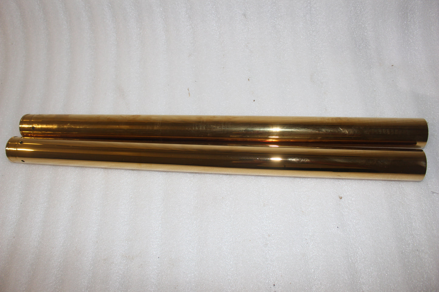 0404-0339 NEW CUSTOM CYCLES ENGINEERING GOLD FORK TUBES 49MM FITS 2006-2017 DYNA