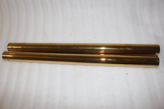 0404-0339 NEW CUSTOM CYCLES ENGINEERING GOLD FORK TUBES 49MM FITS 2006-2017 DYNA
