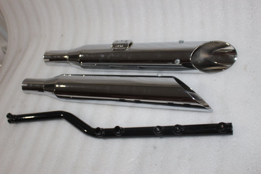 80339-00A NEW OEM 2000-2005 HARLEY-DAVIDSON SOFTAIL SCREAMIN EAGLE II MUFFLERS
