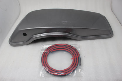 90201056DZP NEW OEM 2014-2023 HARLEY-DAVIDSON TOURING RT SADDLEBAG LID BILLET SILVER