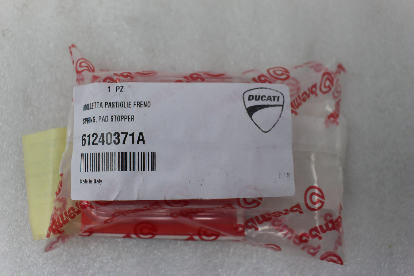 61240371A NEW OEM 2008-2025 DUCATI CALIPER PAD STOPPER DIAVEL PANIGALE MONSTER MULTISTRADA