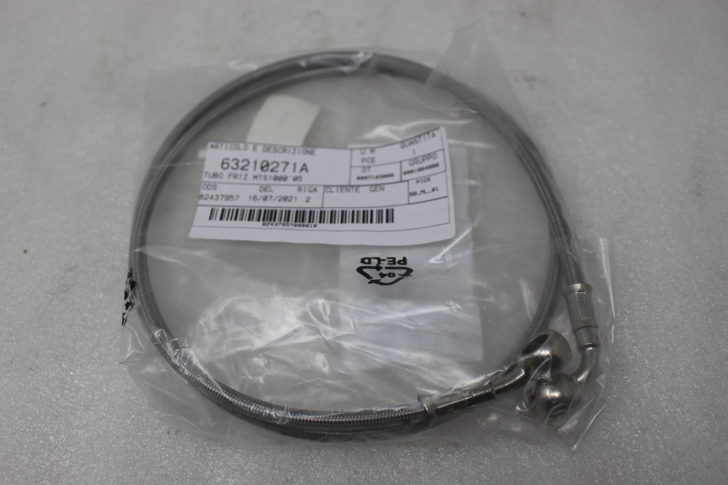 63210271A NEW OEM 2005-2009 DUCATI MULTISTRADA 1100 620 1000 CLUTCH OIL HOSE