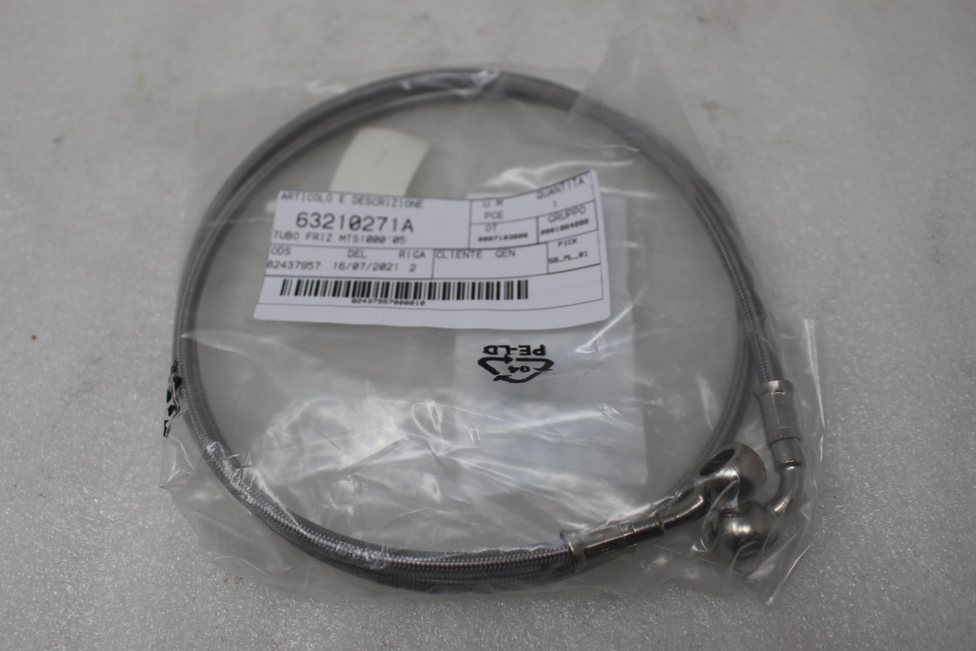63210271A NEW OEM 2005-2009 DUCATI MULTISTRADA 1100 620 1000 CLUTCH OIL HOSE