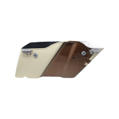 88275-11DFV NEW OEM HARLEY-DAVIDSON CVO SADDLEBAG FROSTED IVORY FLTRUSE