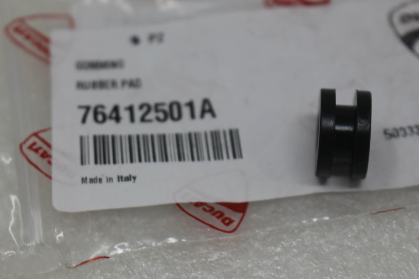 76412501A NEW OEM 2019-2025 DUCATI RUBBER PAD PANIGALE SUPERLEGGERA