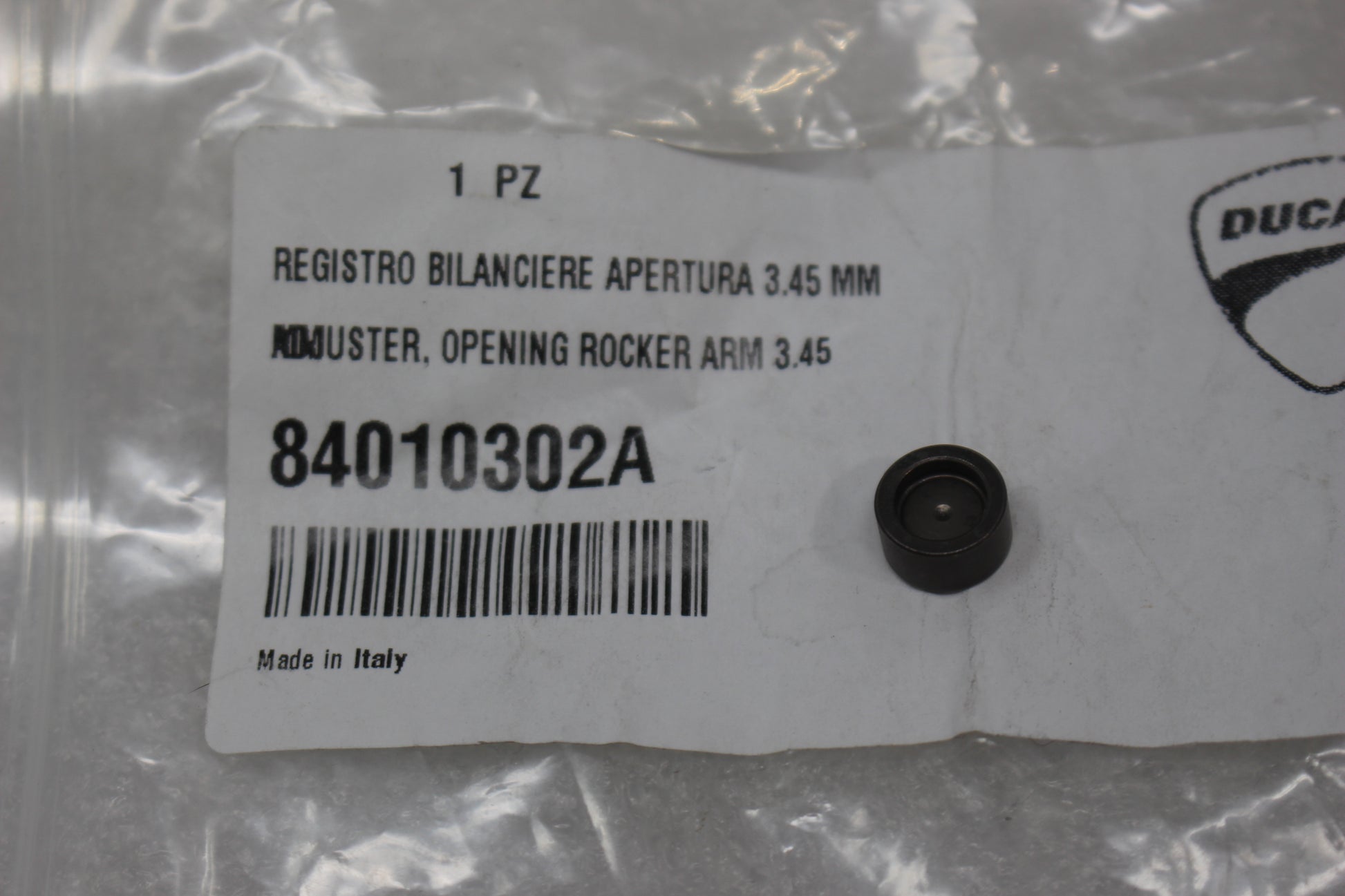 84010302A NEW OEM 2013-2025 DUCATI ADJUSTER, OPENING ROCKER ARM 3.45MM DIAVEL MONSTER