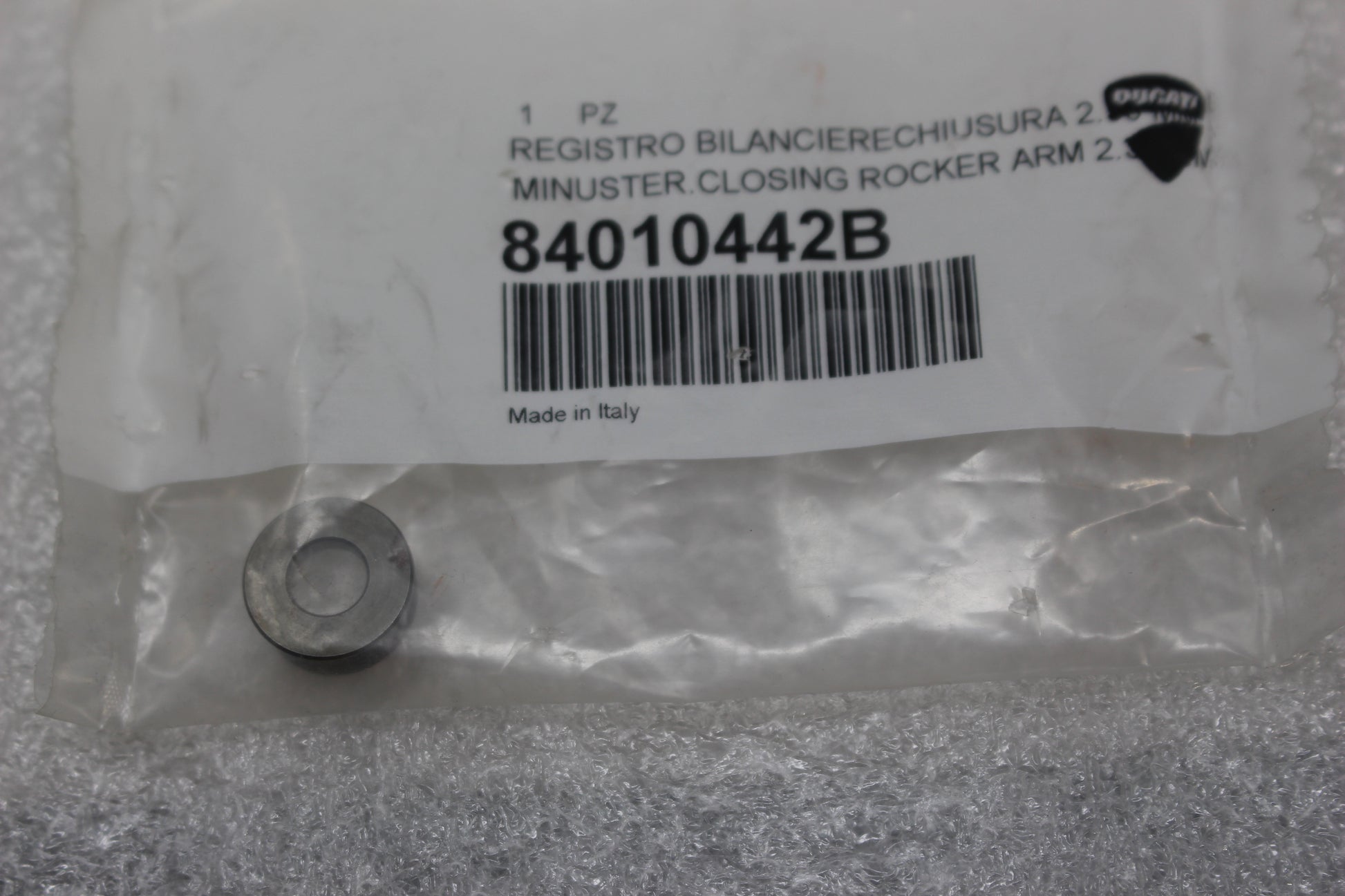 84010442B NEW OEM 2013-2025 DUCATI ADJUSTER, CLOSING ROCKER ARM 2.35MM MONSTER DIAVEL
