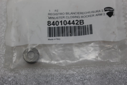 84010442B NEW OEM 2013-2025 DUCATI ADJUSTER, CLOSING ROCKER ARM 2.35MM MONSTER DIAVEL