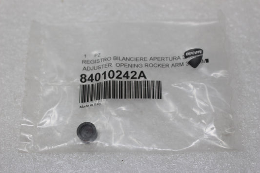 84010242A NEW OEM 2013-2025 DUCATI ADJUSTER, OPENING ROCKER ARM 3.13MM DIAVEL MONSTER