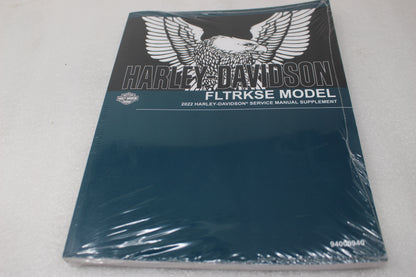 94000940 NEW OEM 2022 HARLEY-DAVIDSON FLTRKSE SERVICE SUPPORT SUPPLEMENT