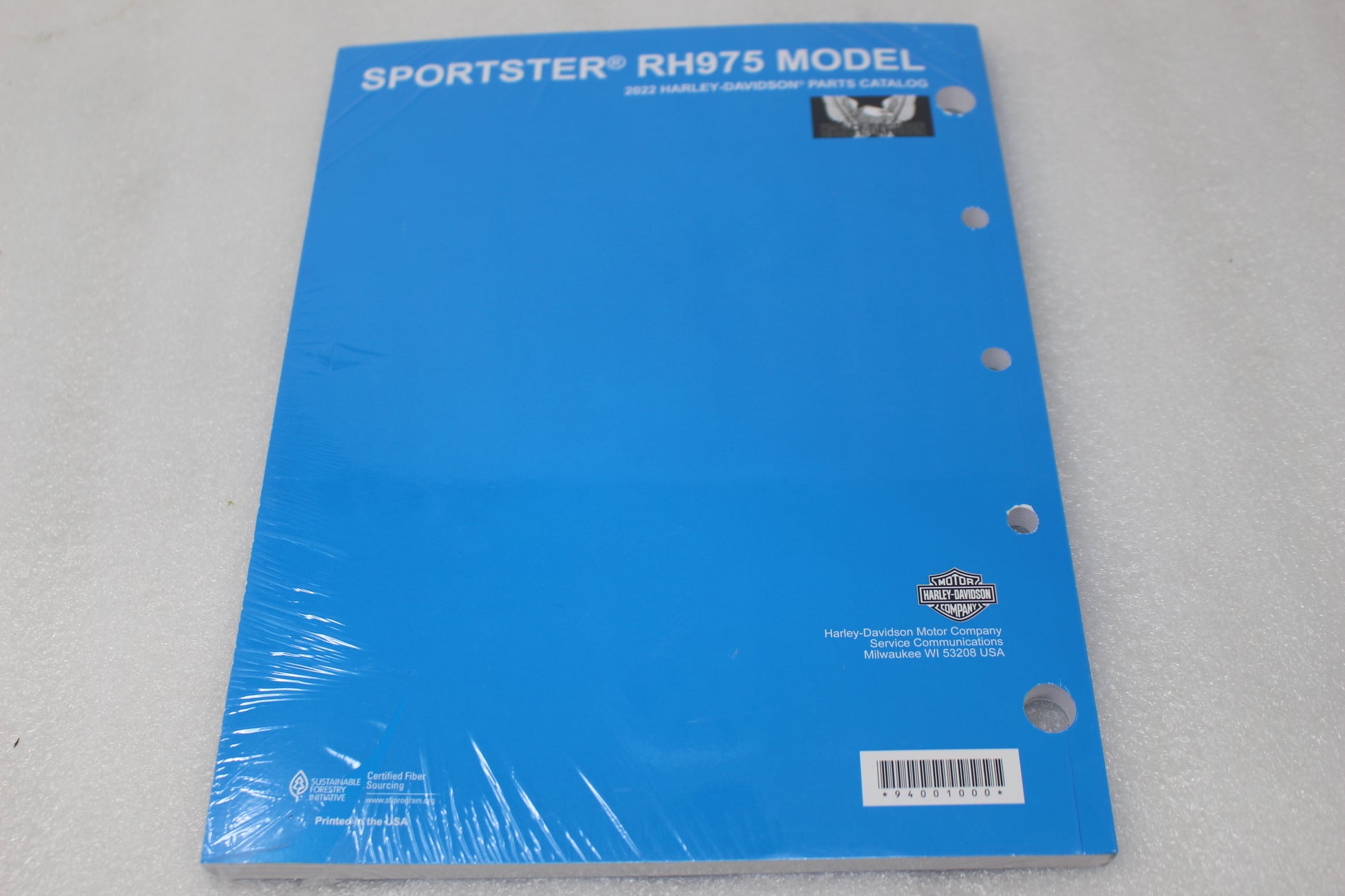 94001000 NEW OEM 2022 HARLEY-DAVIDSON SPORTSTER RH975 MODEL PARTS CATALOG