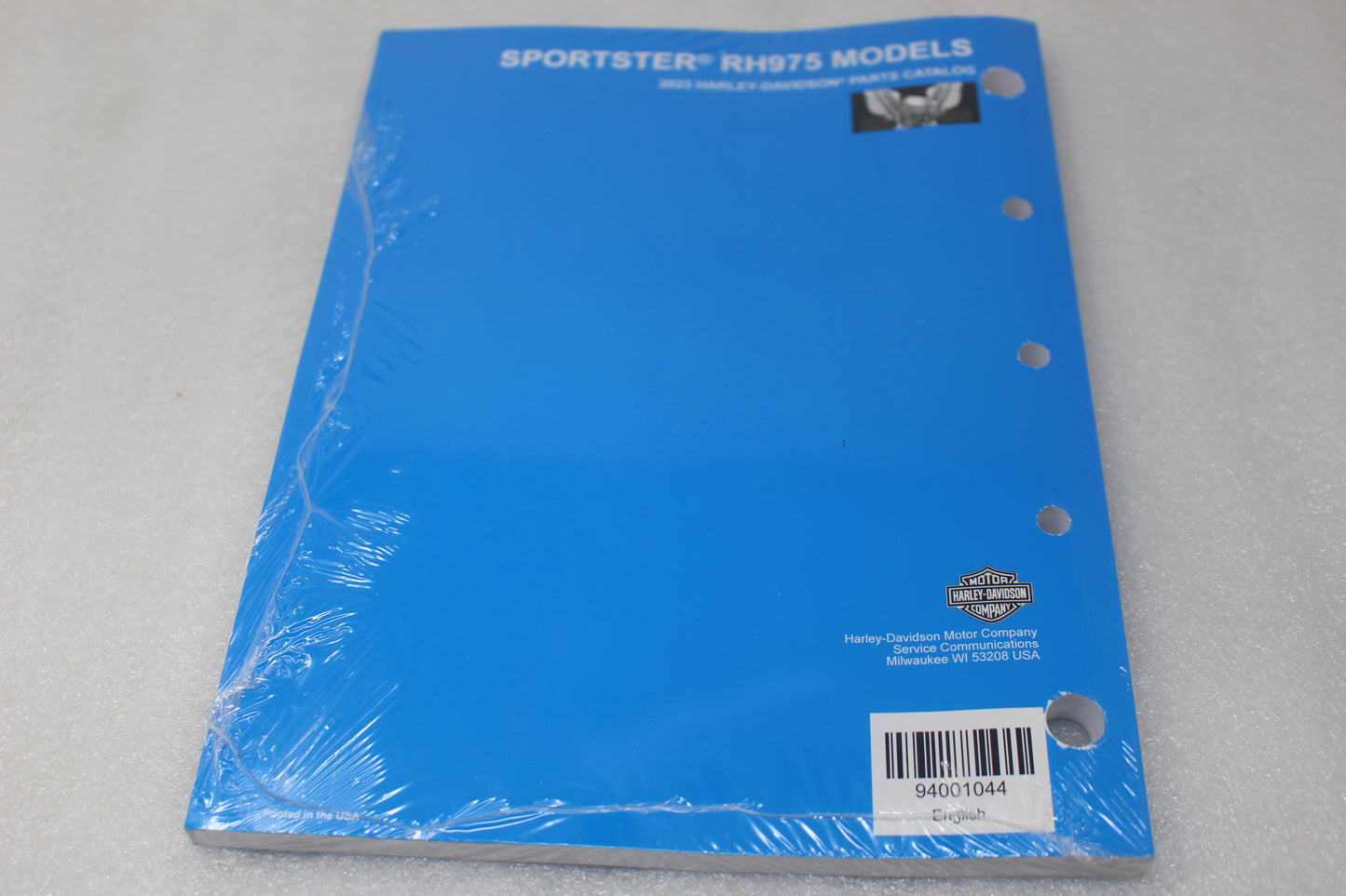 94001044 NEW OEM 2023 HARLEY-DAVIDSON SPORTSTER RH975 MODEL PARTS CATALOG