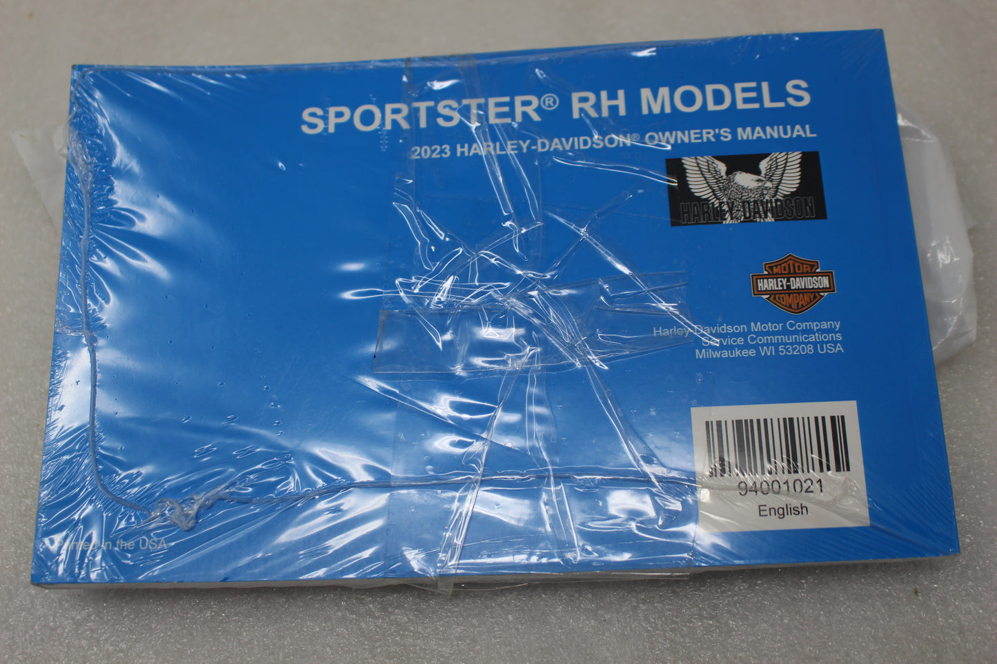 94001021 NEW OEM 2023 HARLEY-DAVIDSON SPORTSTER RH MODELS OWNER'S MANUAL