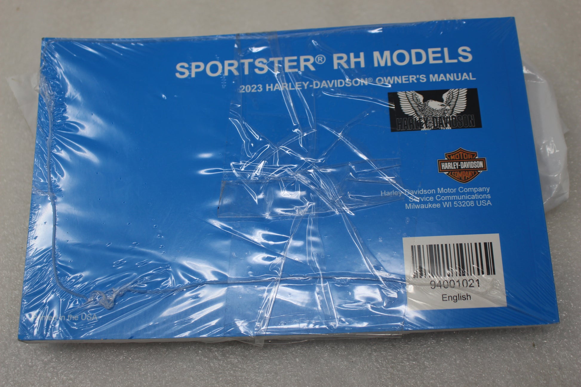 94001021 NEW OEM 2023 HARLEY-DAVIDSON SPORTSTER RH MODELS OWNER'S MANUAL