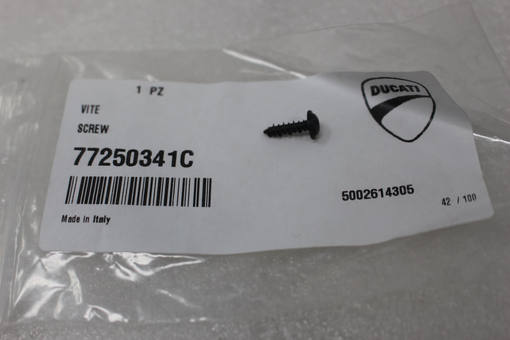 77250341C NEW OEM 2011-2025 DUCATI SCREW DIAVEL HYPERMOTARD MONSTER