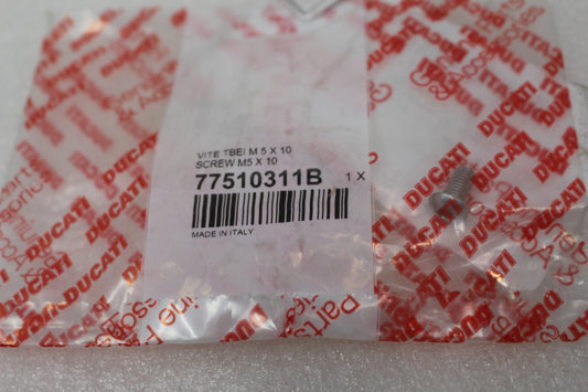 77510311B NEW OEM 2008-2025 DUCATI SCREW TBEI M5X10 DIAVEL HYPERMOTARD