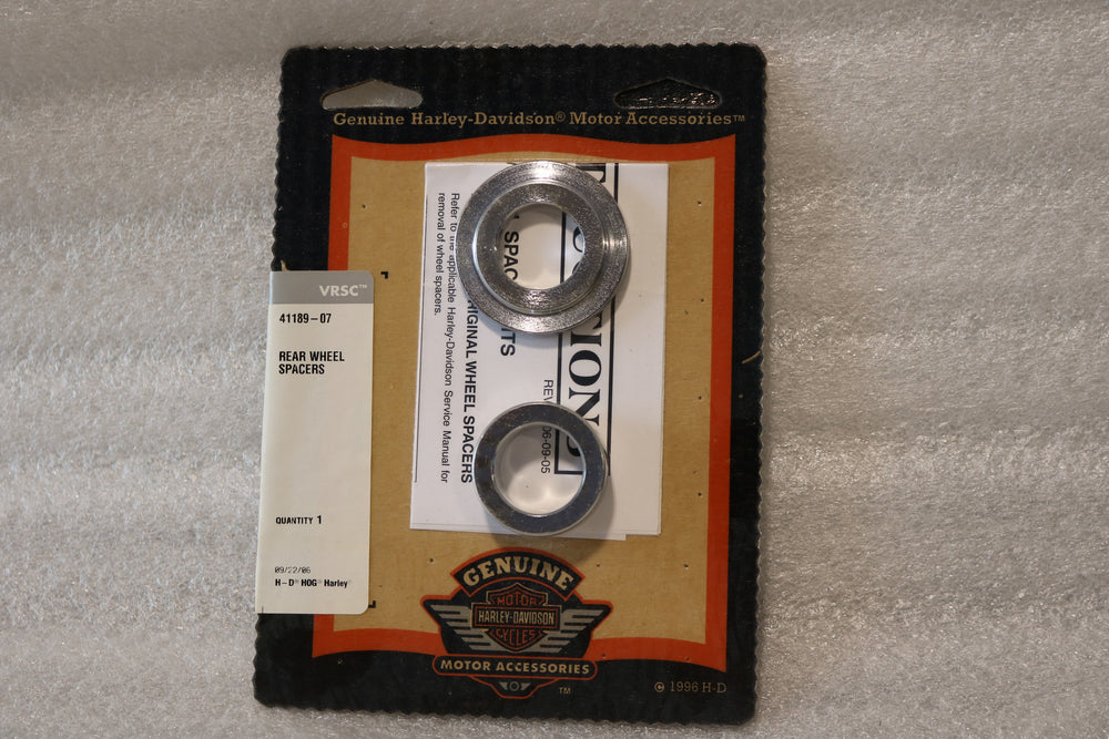 41189-07 NEW OEM 2007 HARLEY-DAVIDSON VRSC VROD REAR WHEEL SPACERS 41189-07