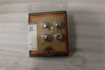 48171-09  NEW OEM 2009 AND NEWER HARLEY-DAVIDSON TOURING REAR CHROME DOCKING POINT COVER KIT
