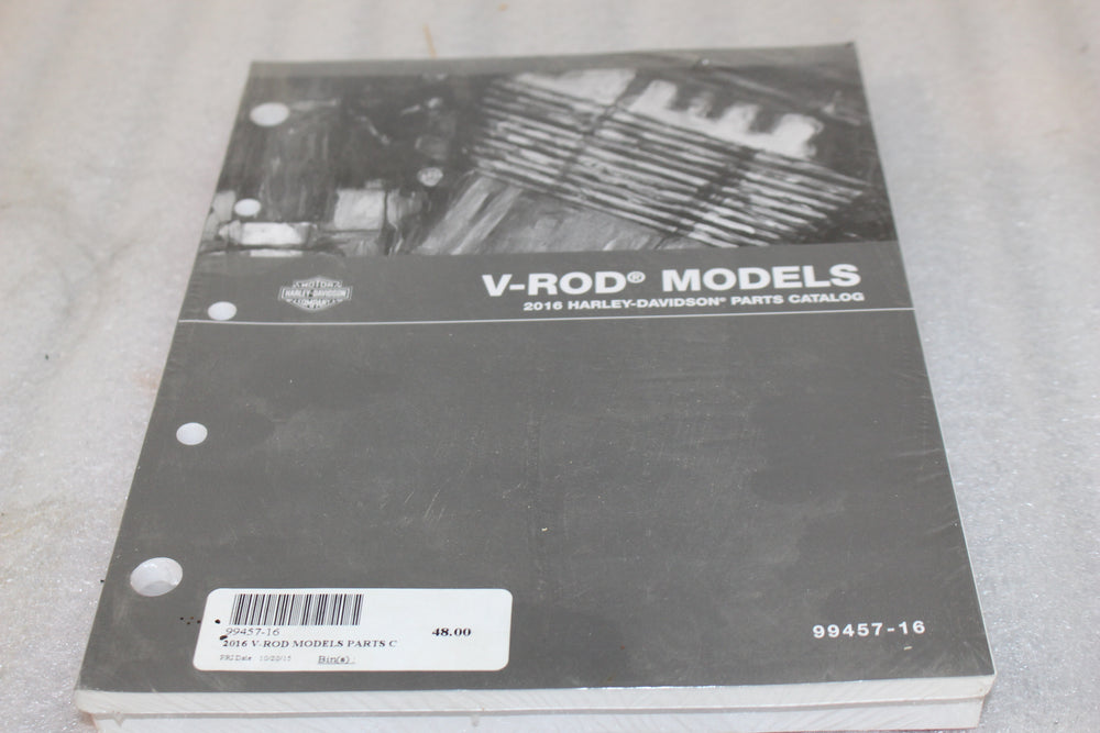 99457-16 NEW OEM 2016 HARLEY-DAVIDSON VRSC VROD MODELS PARTS CATALOG