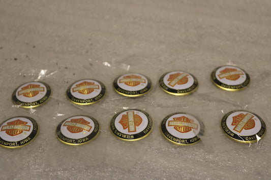 NOS NEW HARLEY OIL DIPSTICK DOMED DIP DOT WIEBLER'S DAVENPORT IA LOT OF 10