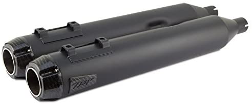 T3870499D-B NEW TWO BROTHERS BLACK CERAMIC SLIP ON MUFFLERS FITS 1995-2016 HARLEY TOURING MODELS
