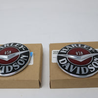 NEW OEM HARLEY TOURING SOFTAIL DYNA GAS TANK MEDALLIONS EMBLEMS