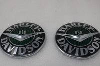 
              NEW OEM HARLEY FUEL GAS TANK MEDALLIONS SCREAMIN EAGLE SOFTAIL DYNA TOURING
            