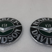 NEW OEM HARLEY FUEL GAS TANK MEDALLIONS SCREAMIN EAGLE SOFTAIL DYNA TOURING