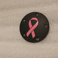 NEW HARLEY BLACK TIMER COVER PINK RIBBON PNK01-04BW BREAST CANCER AWARENESS