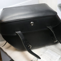 NEW LEATHER PROS  DETACHABLE AND LOCKING S/BAG'S XL SPORTSTER LP3000