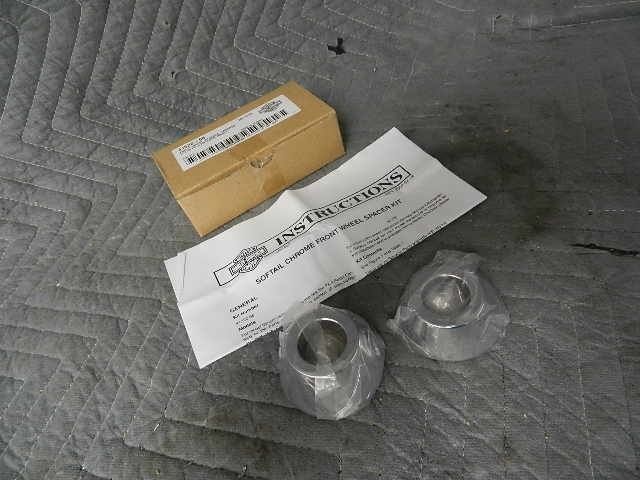 NEW 08 AND NEWER HARLEY FXCW FXCWC SOFTAIL ROCKER CHROME WHEEL SPACERS 41522-08