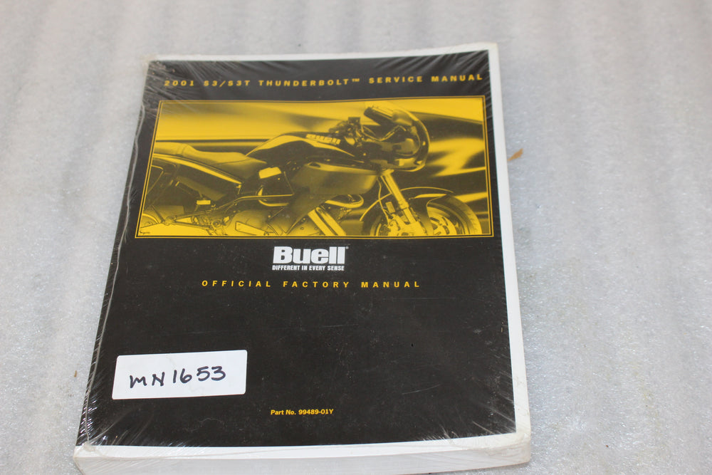 NEW NOS OEM BUELL 2003 S3/S3T THUNDERBOLT SERVICE MANUAL 99489-01Y